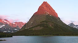 Many Glacier Sunrise Panorama